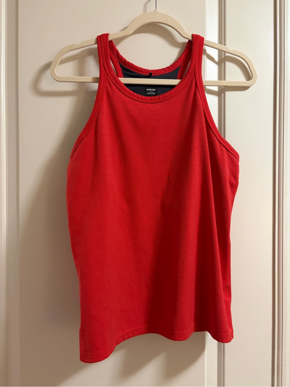 Prana Coral-Red Racerback Tank